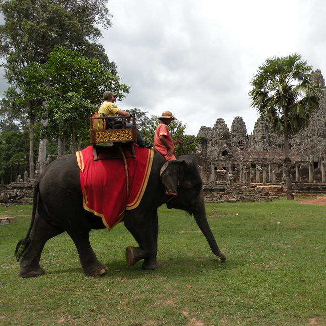 Temple d'Angkor Thom au Cambodge