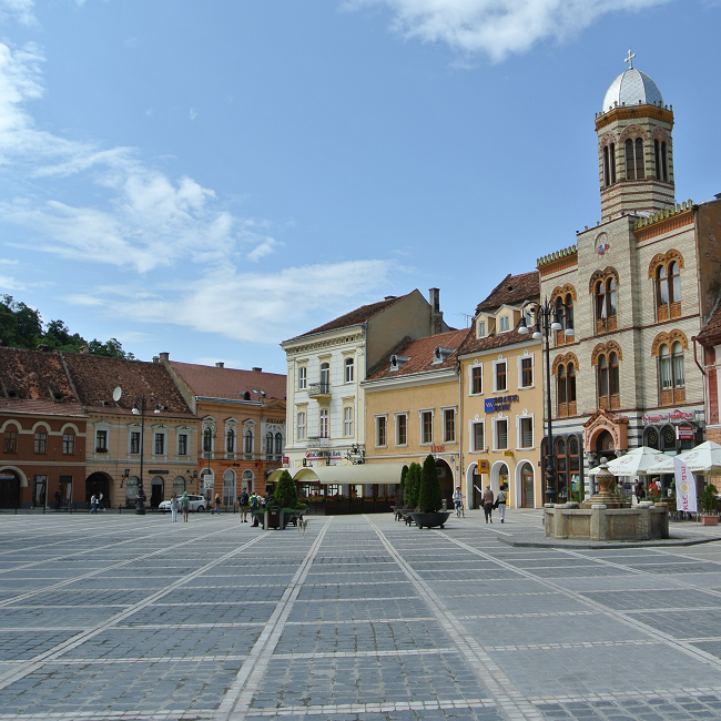 Place centrale de Brasov - Roumanie